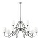 Z-Lite Gianna Chandelier, 12-Light, 60.25 In.W x 33.75 In.H, Matte Black/White 7509-12-60MB - alternate 8